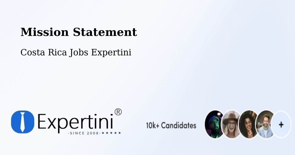 Corporate Mission – Abangares - Costa Rica Jobs Expertini